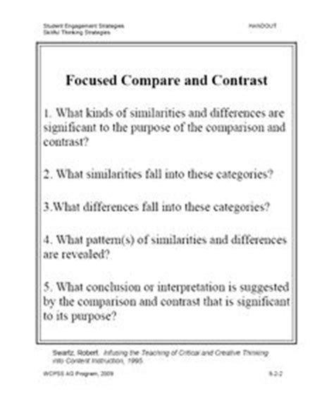 Reading Strategy Compare Contrast 的图像结果