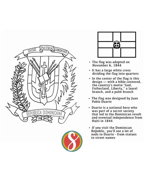 Free Dominican Republic Coloring Pages — Stevie Doodles