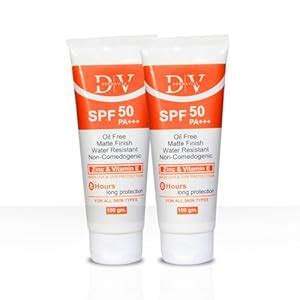 Derma Vita SPF 50+ Sunscreen, Oil-Free, Matte Finish, Water-Resistant ...