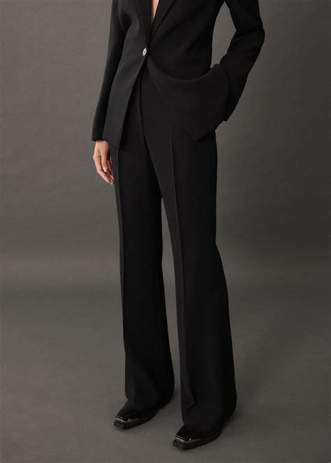 Wideleg suit trousers - Women | MANGO Montenegro