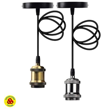 Jual Fitting Gantung Lampu E27 Besi Model Retro Lamp Holder Vintage E27 ...