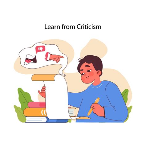 Learning from criticism concept. Flat vector illustration 41170638 ...