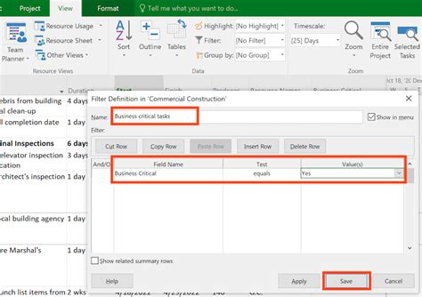 Image result for Conditional Tasks Microsoft Project