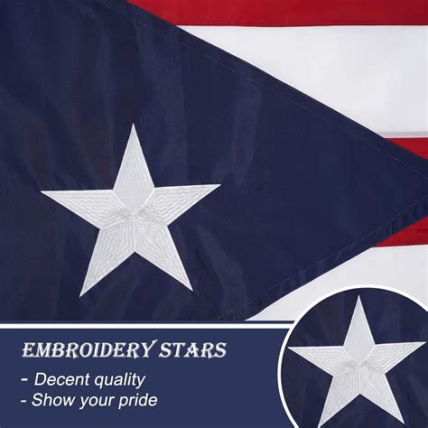 Bradford Puerto Rico Flag 3x5 ft Outdoor, India | Ubuy