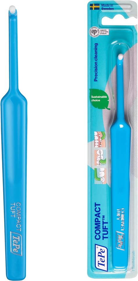 Tepe Compact Tuft Specialty Toothbrush Round Single Head With Extra ...