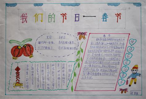 小学二年级春节手抄报图片