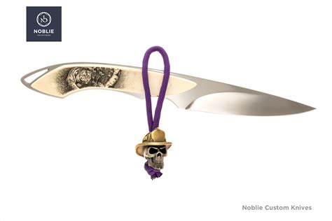 Firefighter Paracord Skull Bead Keychain Lanyard - Noblie