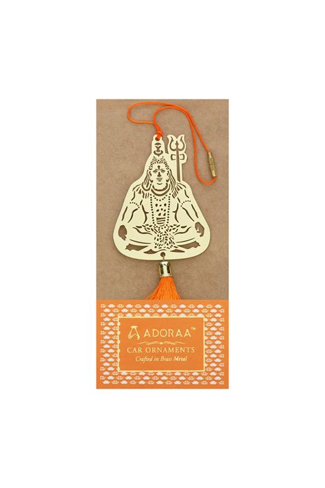 Buy Adoraa’s handcrafted shiva shivji car rear view mirror décor ...