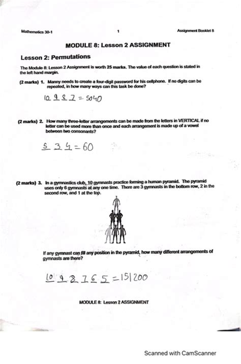 Module 1 Lesson 2 Homework 8th Grade 的图像结果