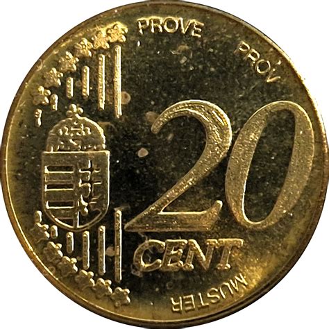 20 Euro Cents (Pattern) - Hungary – Numista