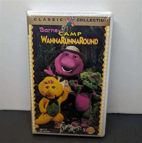 Barney Camp WannaRunnaRound Classic Collection 1997 VHS Rare White ...