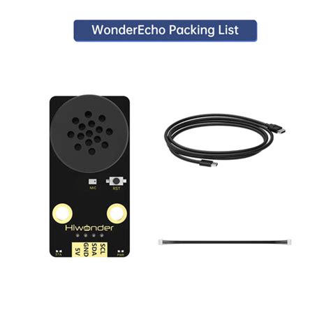 Hiwonder WonderEcho AI Voice Recognition Module - I2C 5V English and ...