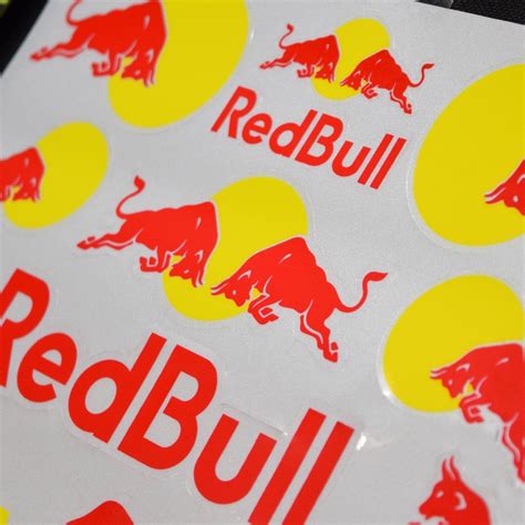 Red Bull Stickers Graphics Decal Sheet - 15PC 12x9 India | Ubuy