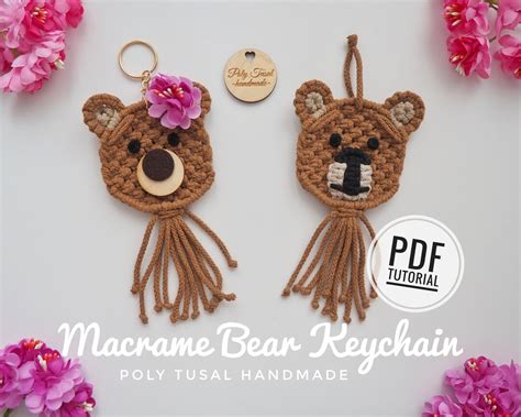 Macrame Animal Keychain Tutorial 的图像结果