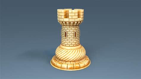 3D Chess Rook Piece - TurboSquid 2348662