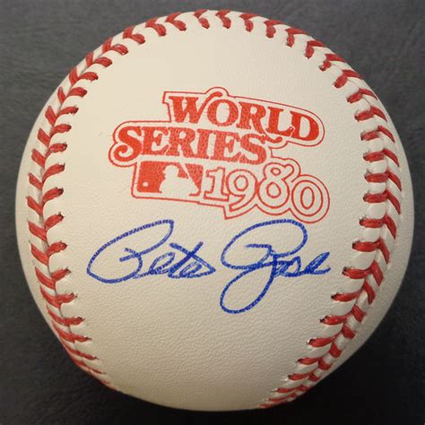 Pete Rose Autographed Baseball - 1980 World Series Official Major ...