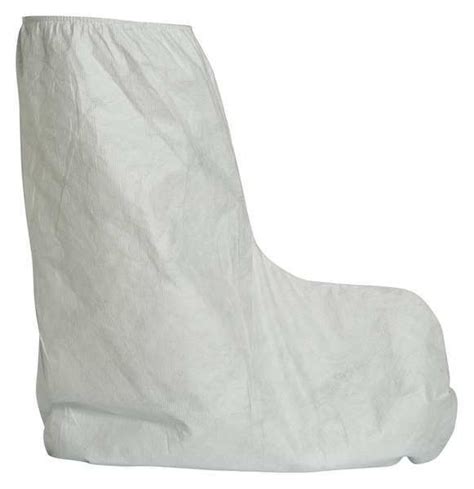 Dupont Disposable Boot Covers, Tyvek(R) 400, White, Slip Resistant Sole ...