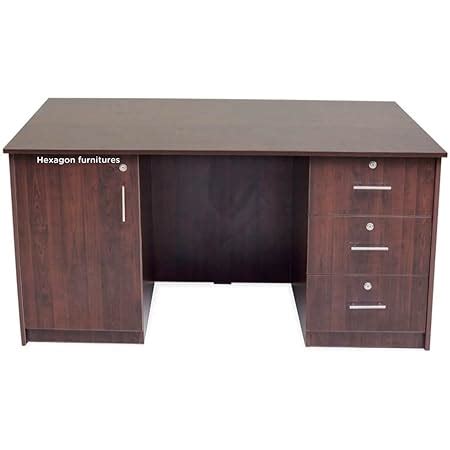 DURAFUR Executive Office Table with Multi Storage Space. (Size 4.5ft x ...
