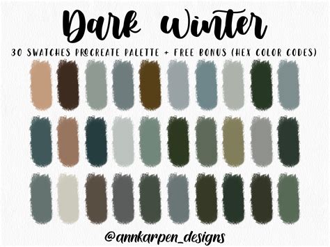 Dark Winter Color Palette