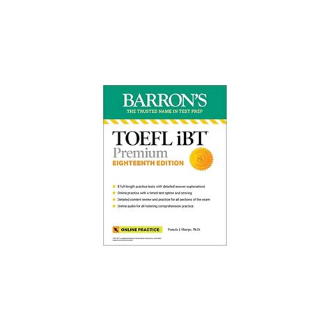 Buy TOEFL iBT Premium with 8 Online Practice Tests + Online Audio ...