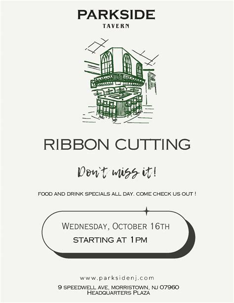 Grand Opening Event: Parkside Tavern | Morristown Partnership