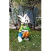Wonderland Polyresin Rabbit with Carrots Statue For Home Decor, Kids ...