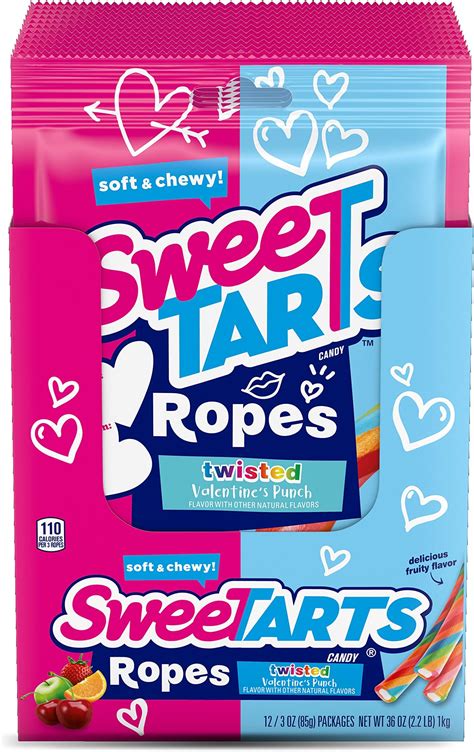 Amazon.com : SweeTARTS Soft & Chewy Ropes Candy, Cherry Punch, 9 Ounce ...