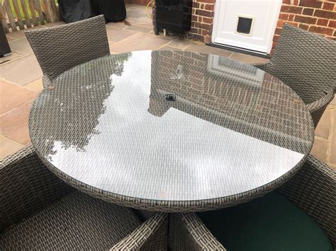 Kirsty Blue Glass Table