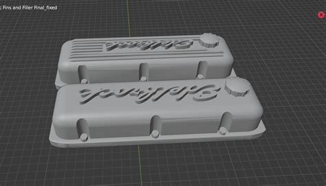 STL file Valve Cover Edelbrock Style Drag Racing Street 1-25 Model Car Parts 🚗・3D print model to ...