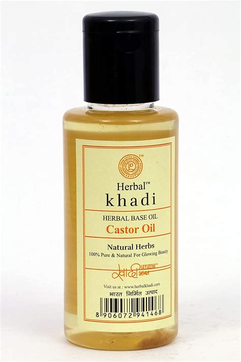 Buy Khadi Herbal Castor Oil Herbal Base oil 100% Pure & Natural for ...