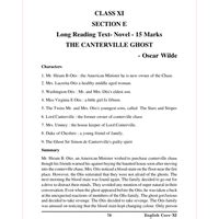 THE CANTERVILLE GHOST - Text Novel , English, Class 11, CBSE PDF Download