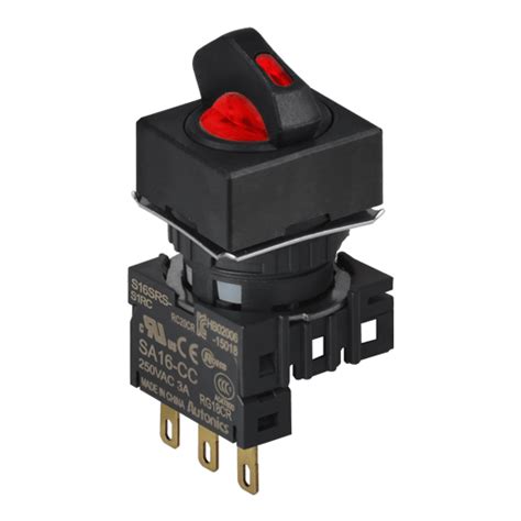 Autonics Make Pilot Light Control Switch, RedColour [S16SRS-S2RC]