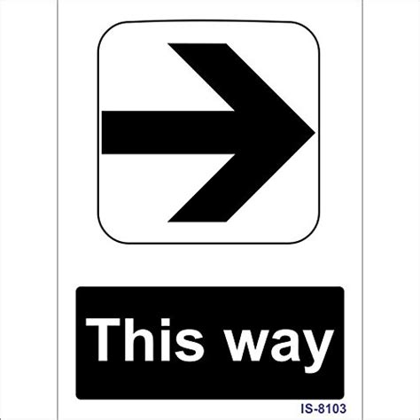 Signageshop This Way Sign : Amazon.in: Industrial & Scientific