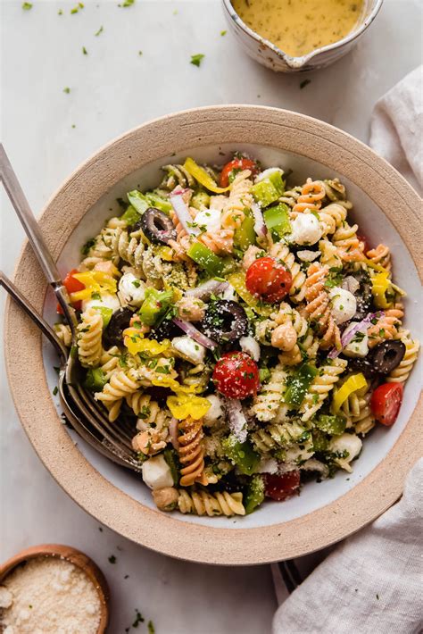 Zesty Italian Pasta Salad (Potluck Salad) Recipe - Little Spice Jar
