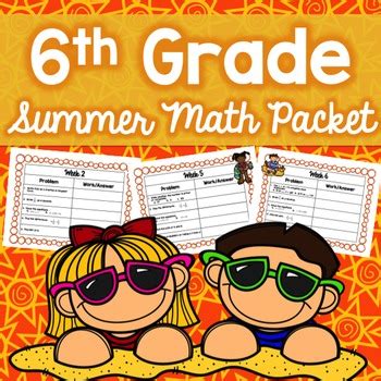 Image result for Summer Math Packet