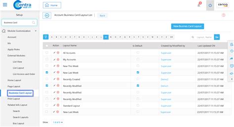 Business Card View | Help Guide | Knowledge Base