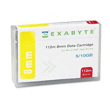 Exabyte 180093-8 Mm Cartridge 112M 2.5Gb Native/5Gb Compressed Capacity ...