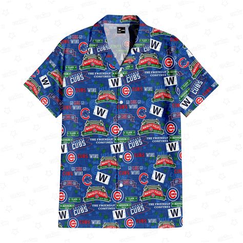 Chicago Cubs Wrigley Field Hawaiian Shirt - TeeAloha