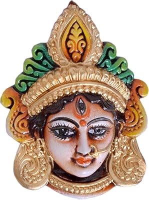 INDIGOCREATIVES Handcrafted Beautiful Terracotta Durga MATA Mukut ...