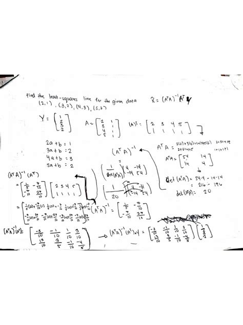 Image result for Least Square Method Example Computation
