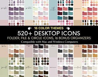 Desktop Wallpapers Folder Icons Organizers by DesktopAesthetics ...