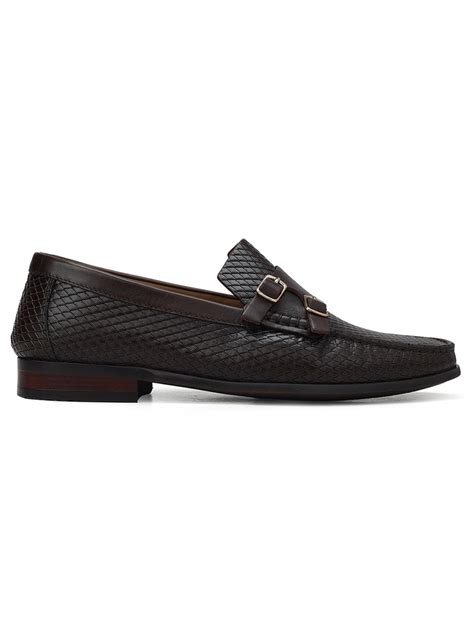 Brown Monk Strap Style Moccasins – Rosso Brunello Leathers Pvt. Ltd.