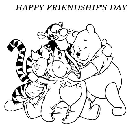 Friendship Coloring Sheets