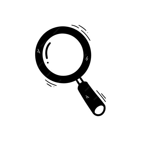 Premium Vector | Hand Drawn Magnifying Glass Illustration Doodle Vector