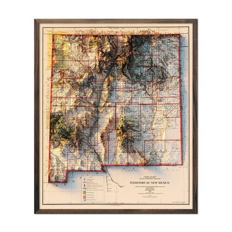 New Mexico Major Mountain Ranges Map New Mexico Map Guide Of The