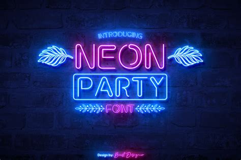 Neon Party Font by Beast Designer · Creative Fabrica