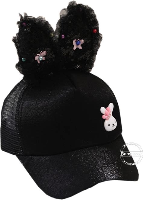 Babymoon Rabbit Ears Summer Cap Hat - Black – BABYMOON