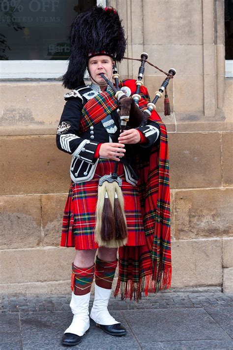 Scottish Kilts And Bagpipes