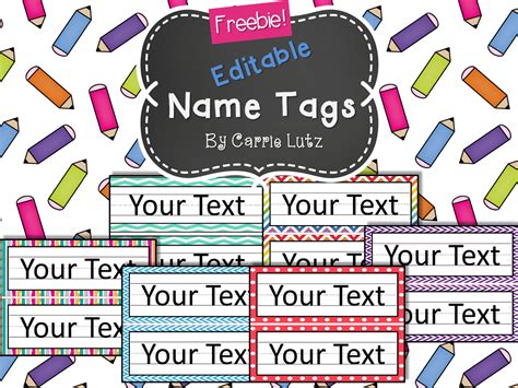 Free Printable Printable Name Tags For Desks