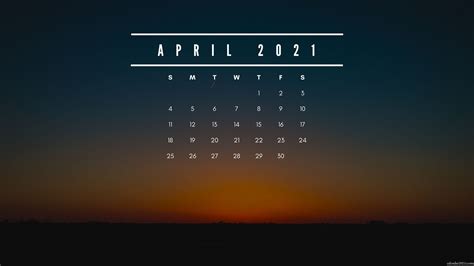 🔥 Download April Calendar Wallpaper Top by @perrytorres | April 2021 ...